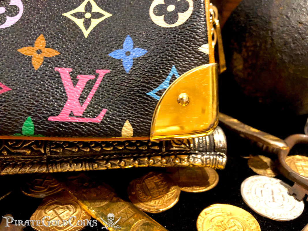 LOUIS VUITTON Monogram Multicolor Zippy Coin Purse Wallet White Litchi  1281002