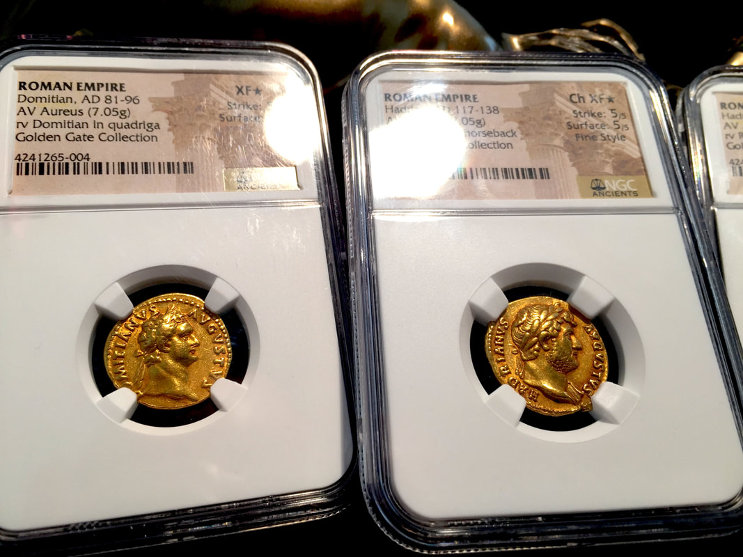 Roman Empire "Domitian" Aureus NGC XF★ 5x5 - Pirate Gold Coins